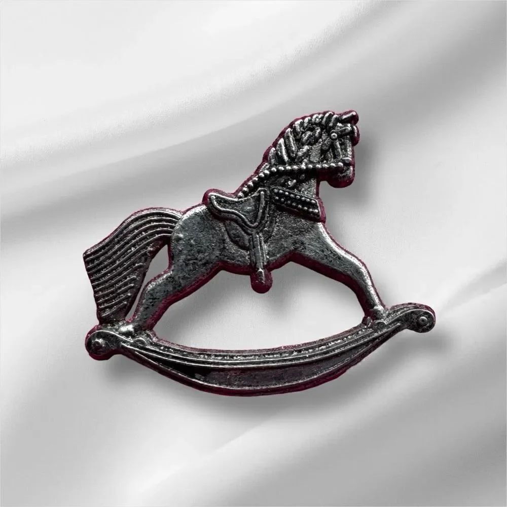 Vintage Rocking Horse Pin By HMK